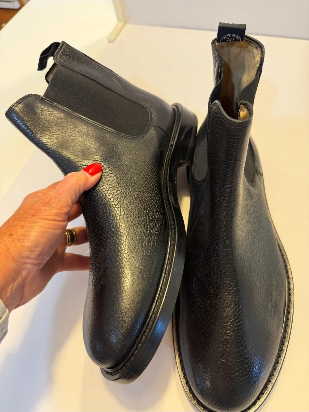 Todd Snyder Black Leather Ankle Chelsea Boots Sz 9.  New. Tub7